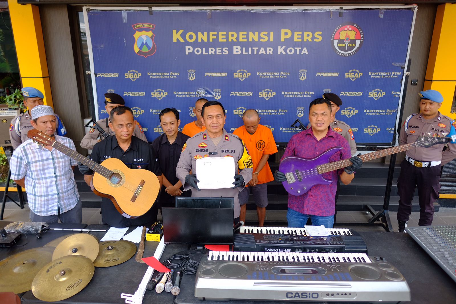 Polres Blitar Kota Ungkap Kasus Pencurian di Gereja, 2 Pelaku Berhasil Diamankan.