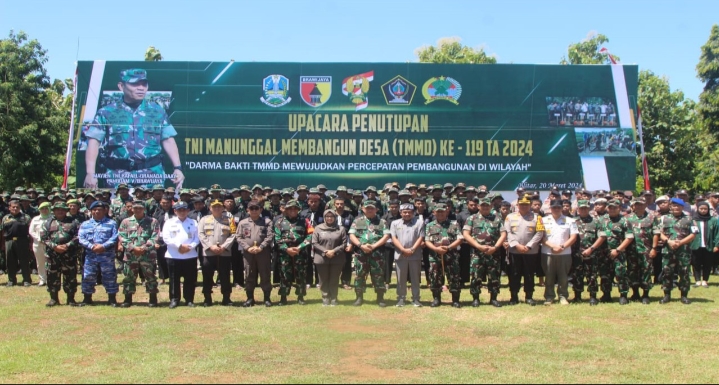 Kodim 0808/Blitar Resmi Tutup  TMMD Ke-119 TA.2024