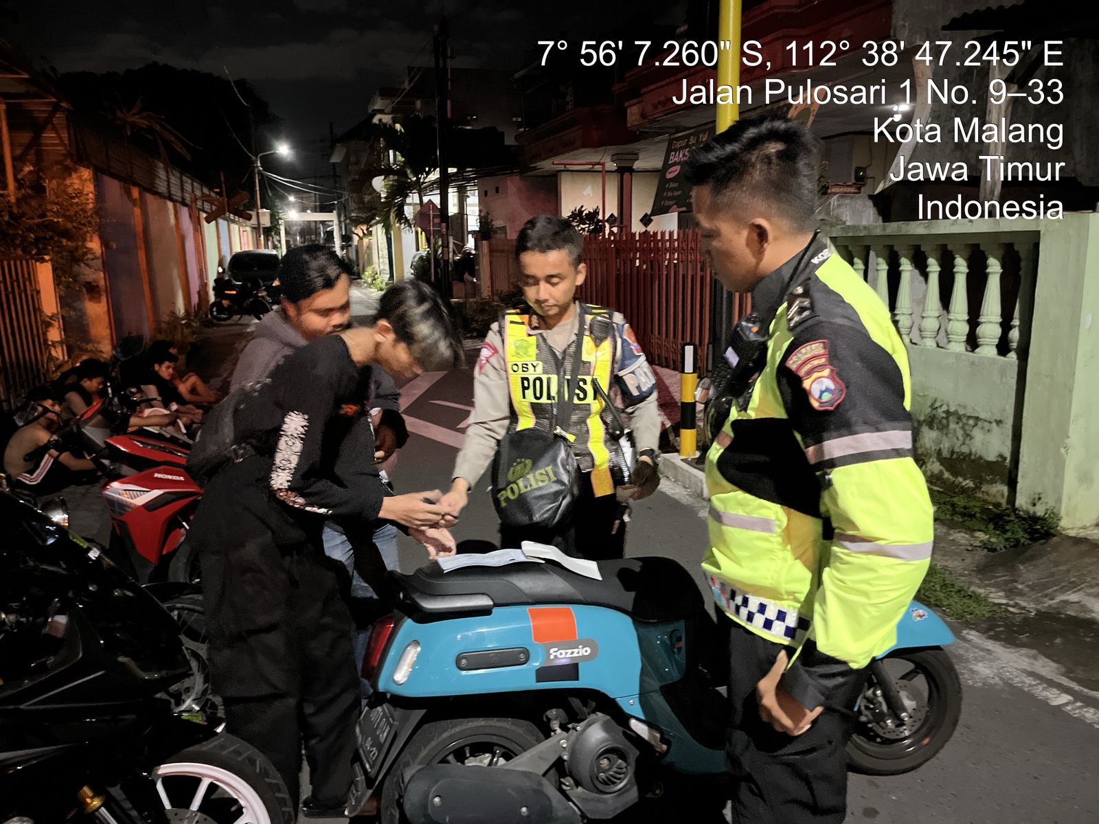 Ramadhan Kondusif, Tim “Pos Onta” Malang Kota Amankan Puluhan Motor Balap Liar