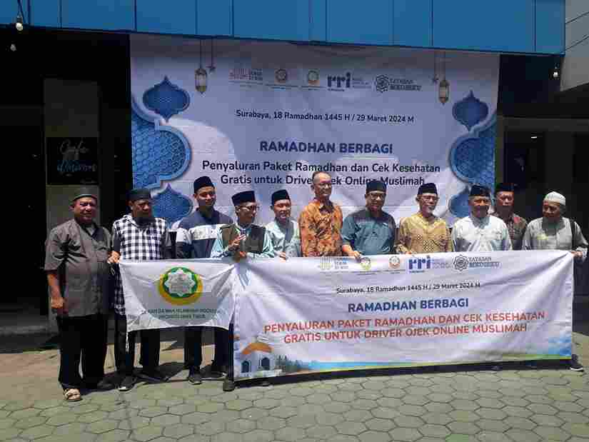 Kolaborasi DDI, RRI dan Yayasan Medisku Ceriakan Ramadhan 100 Wanita Ojek