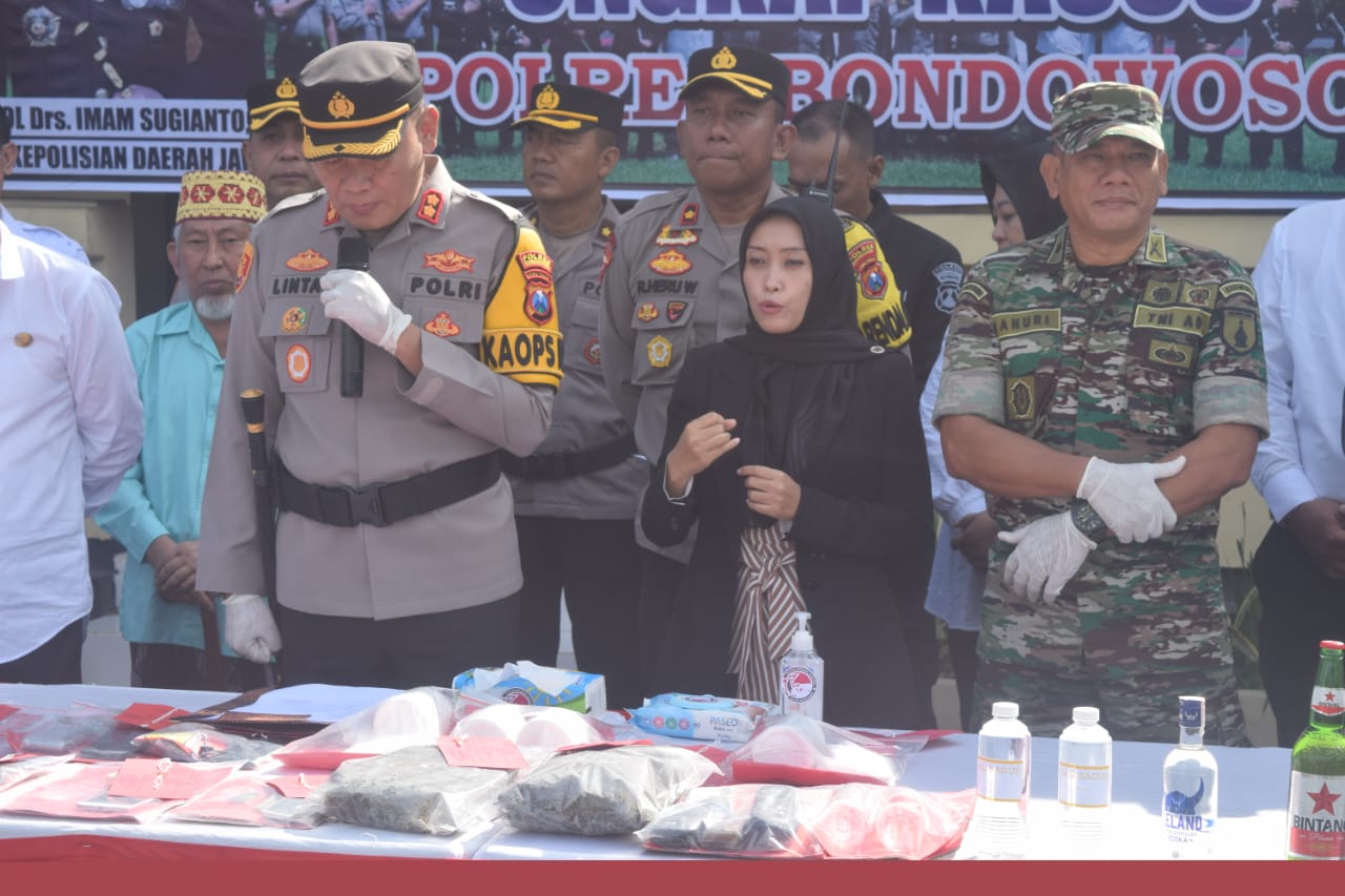 Polres Bondowoso Berhasil Ungkap Sejumlah Kasus di Operasi Pekat Semeru 2024 Selama Ramadhan