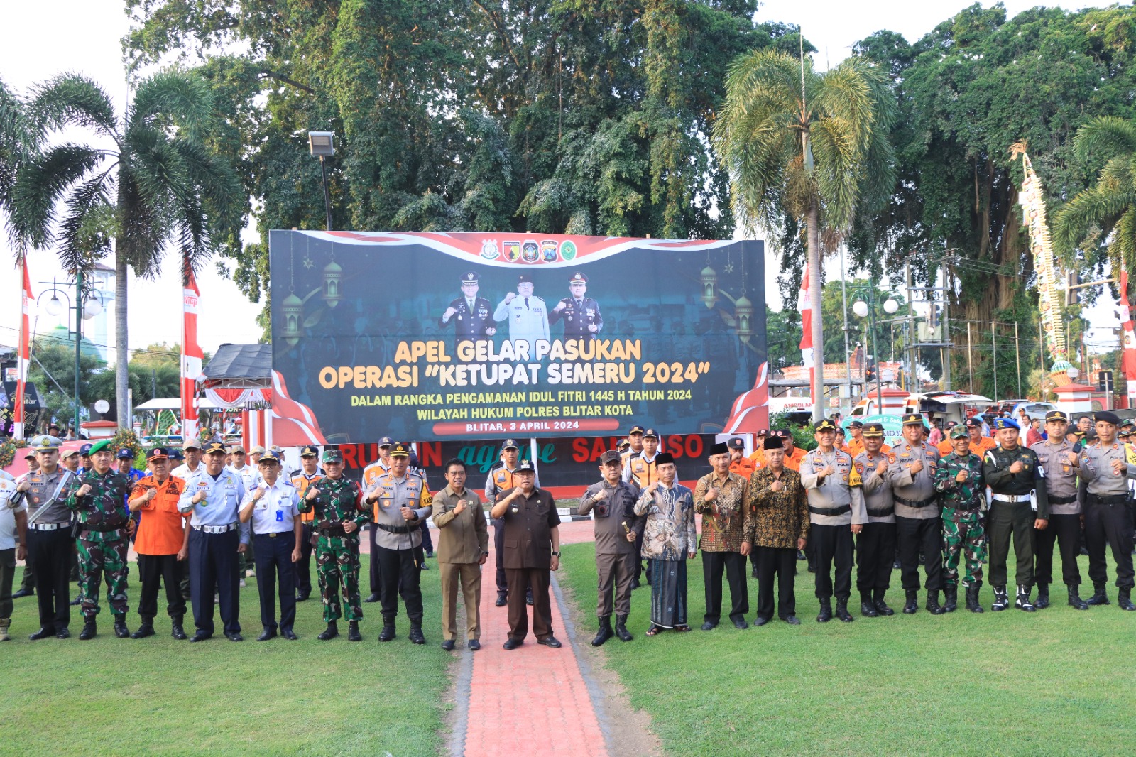 Operasi Ketupat Semeru 2024, Polres Blitar Kota Terjunkan 494 Personel Gabungan