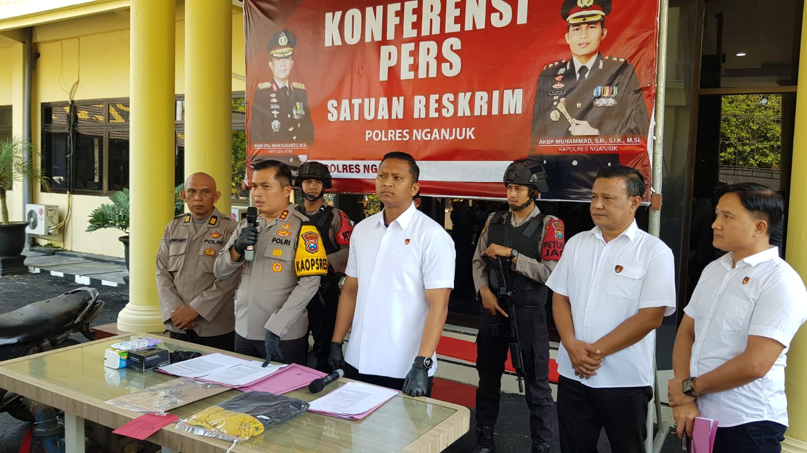 Polres Nganjuk Tangkap Pelaku Pencuri Pompa Air Pertanian yang Beraksi di 8 TKP