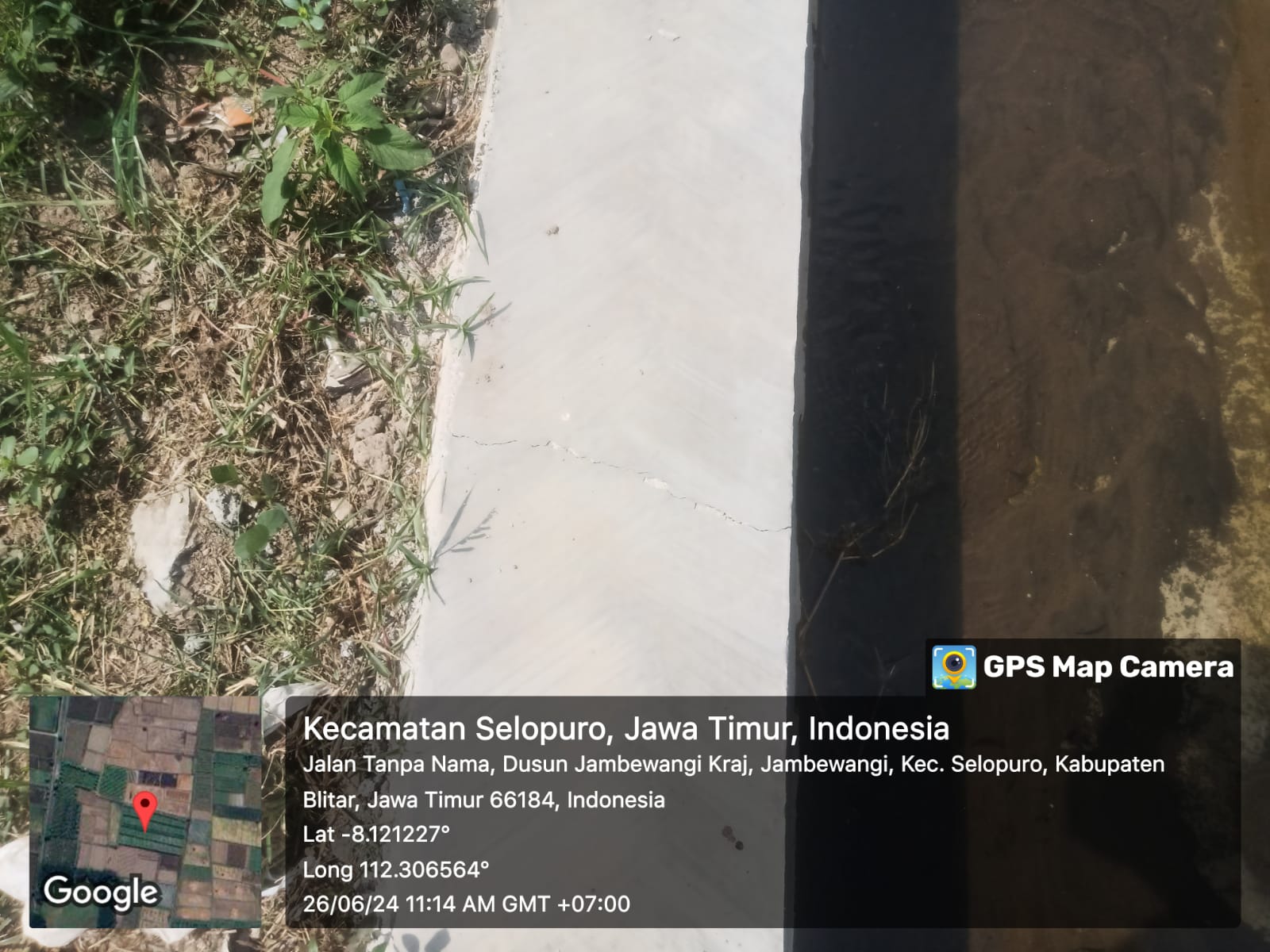 Pembangunan Saluran Irigasi Desa Jambewangi Selopuro Diduga Tak Sesuai RAB