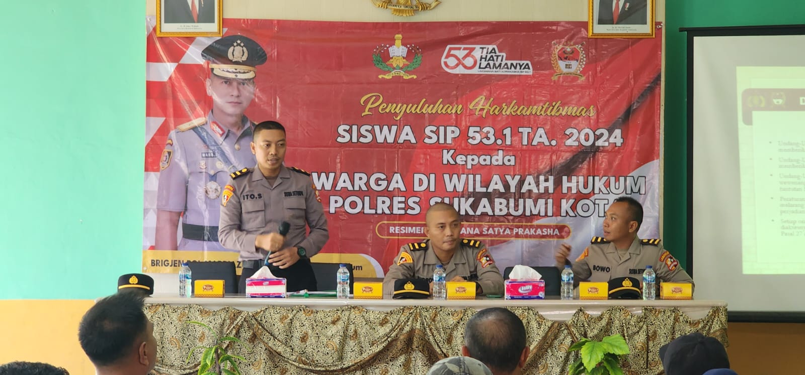 Cegah Bahaya Judi Online, Siswa SIP 53 Gelombang 1 TA 2024 gandeng Polsek Sukalarang Polres Sukabumi Sosialisasi Bahayanya