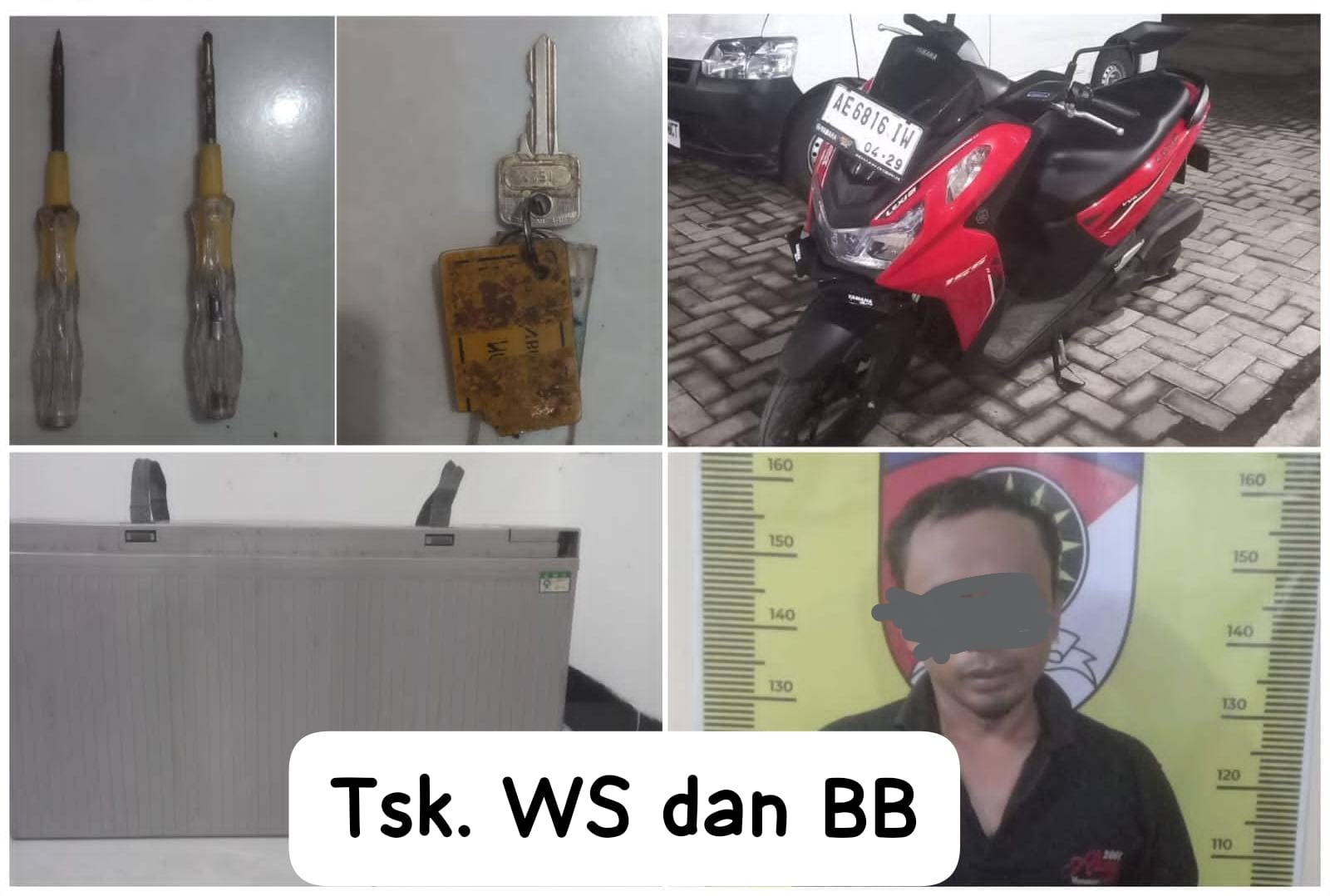 Polres Nganjuk Amankan Pelaku Pencurian Battery Tower BTS, Ditangkap Saat Melakukan Aksi