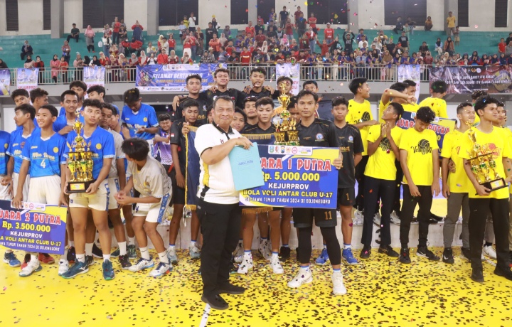 Putra BOMA Bojonegoro Jadi Juara di Kejurprov Bola Voli U-17