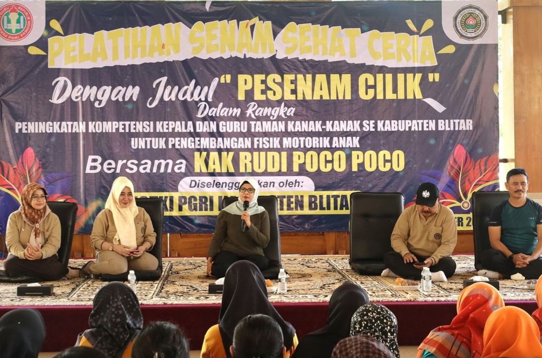 Pelatihan Senam Kreasi Anak, Bupati Blitar : Bangkitkan Semangat Olahraga Khususnya Dikalangan Pelajar