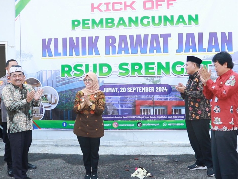 Kick Off Pembangunan Klinik Rawat Jalan RSUD Srengat, Bupati Blitar : Wujud Tantangan Pemerataan Fasilitas Kesehatan