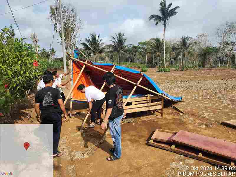 Respon Cepat Aduan Masyarakat, Polres Blitar Gerebek Arena Judi Sabung Ayam Di Desa Mojorejo