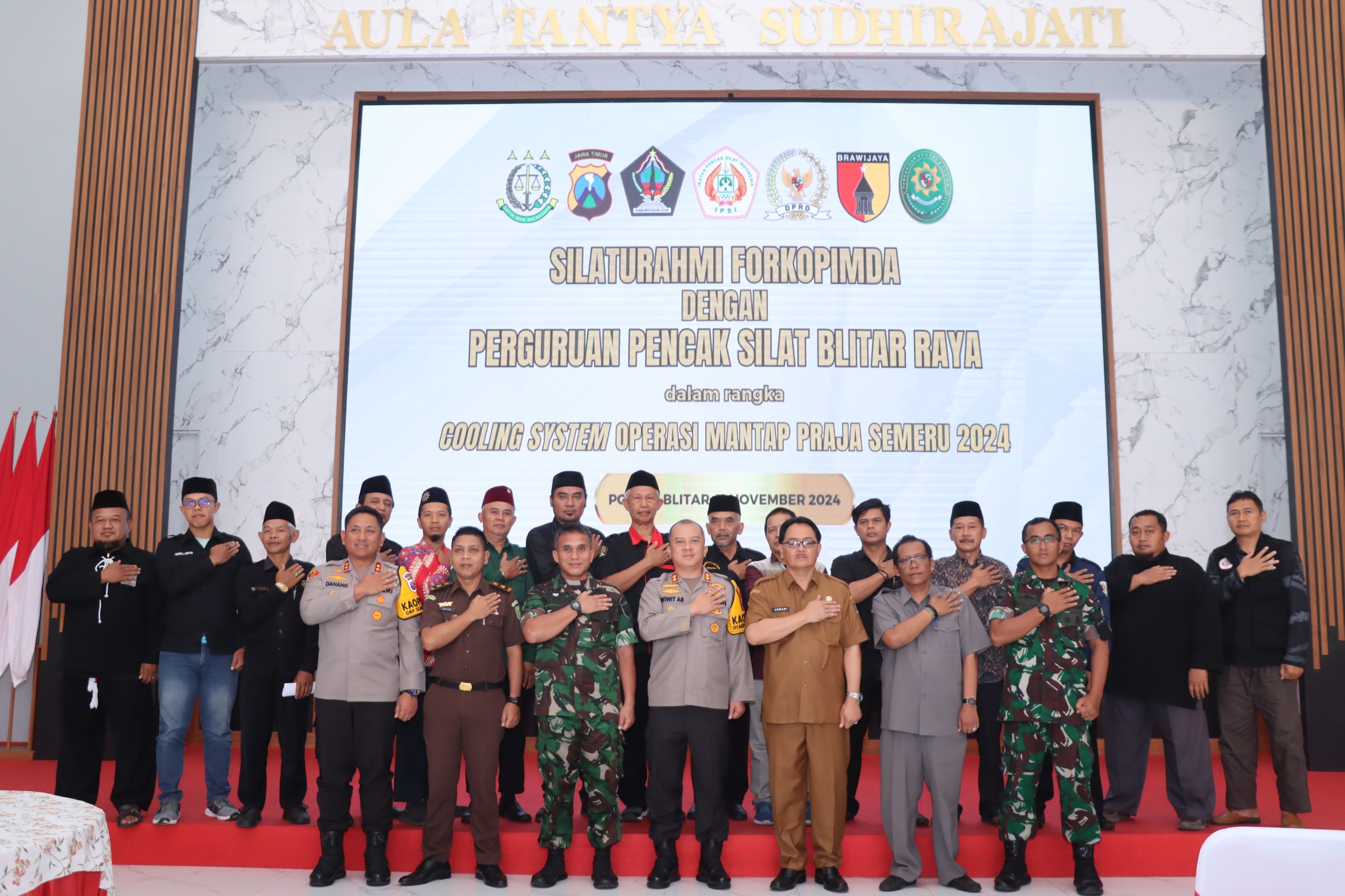 Cooling system, Polres Blitar Bersama Forkompimda dan Perguruan Pencak Silat Blitar Raya Gelar Silaturahmi Jelang Pilkada 2024