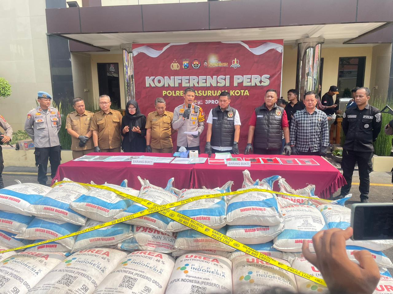 Polisi Berhasil Ungkap Penyalahgunaan Pupuk Bersubsidi Capai 2,8 Ton di Kota Pasuruan