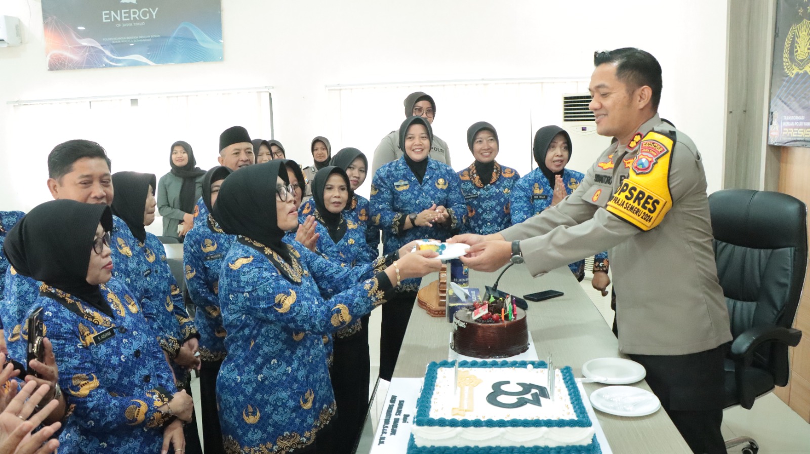 Tasyakuran HUT Korpri ke-53, Kapolres Apresiasi Dedikasi ASN di Lingkungan Polres Nganjuk 