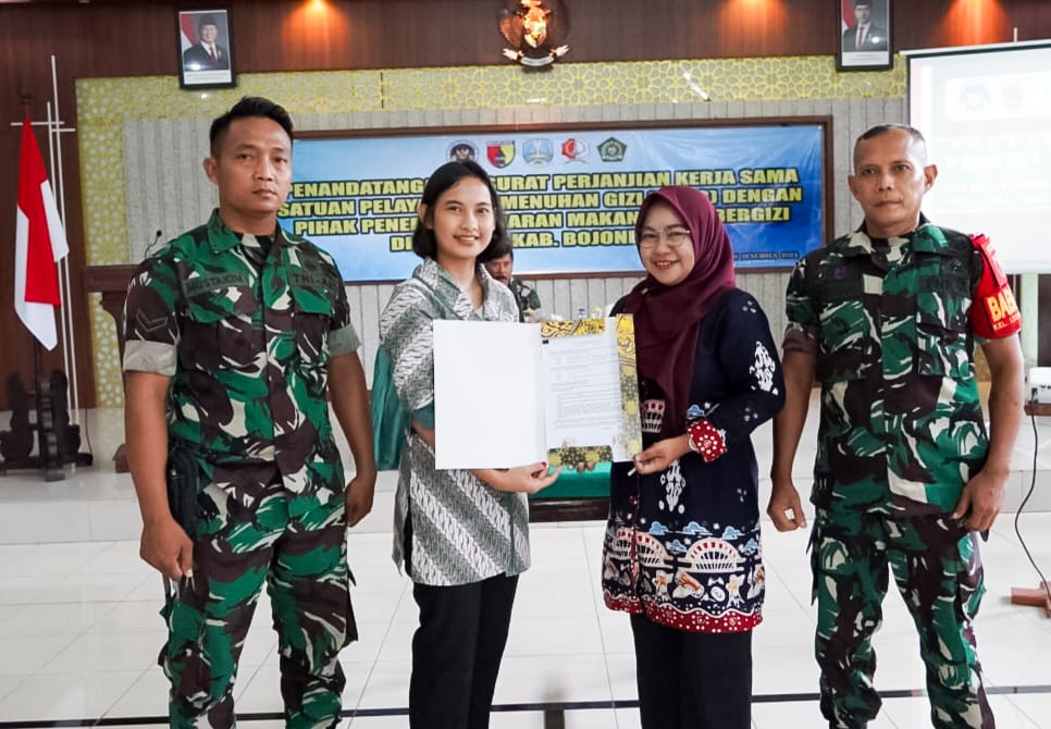 Kodim Bojonegoro Siap Dukung Program Makan Sehat Bergizi bagi Anak Sekolah