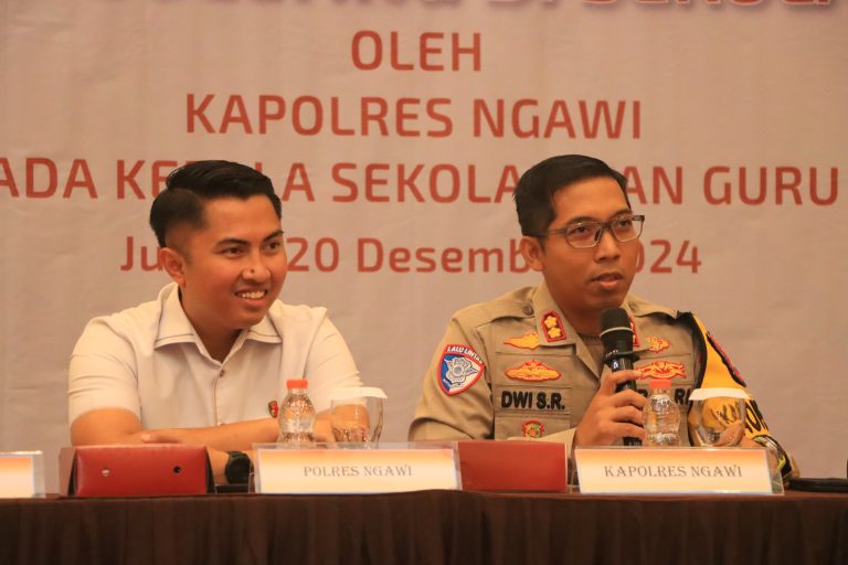 Cegah Kenakalan Remaja dan Bullying di Ngawi, Polres Beri Sosialisasi pada Kepala Sekolah dan Guru BK