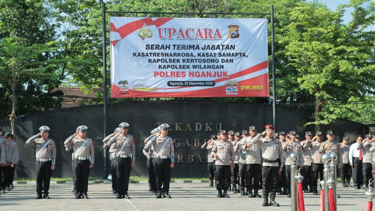 Mutasi Jabatan di Polres Nganjuk, Kapolres: Momentum Penyegaran dan Optimalisasi Kinerja