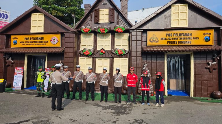 Wahana Rumah Coklat, Posyan Operasi Lilin Semeru 2024 Polres Jombang Siap Layanani Masyarakat