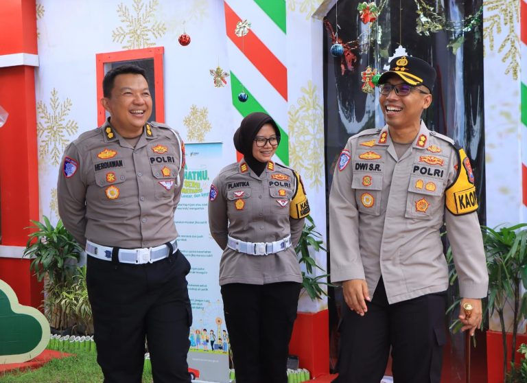 Kapolres Dampingi Tim Lantas Polda Jatim Kunjungi Pos Yan Rest Area Tol Ngawi