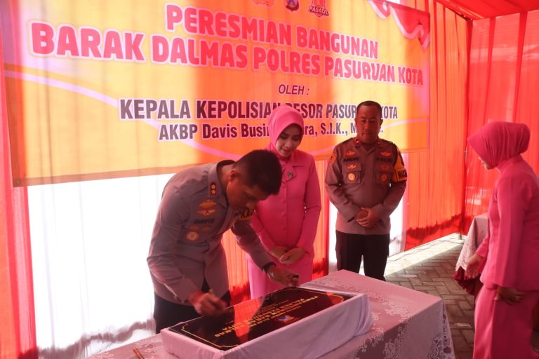 Polres Pasuruan Kota Bangun Barak Dalmas, Wujud Perhatian Kepada Anggota