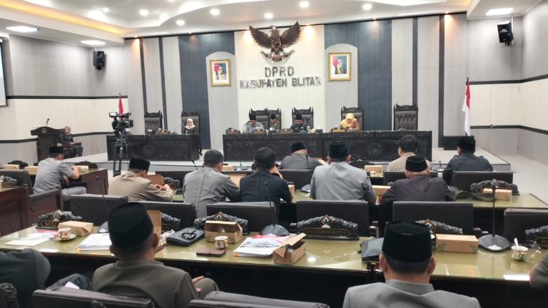 DPRD Blitar Gelar Rapat Paripurna Penetapan Bupati Wakil Bupati Terpilih