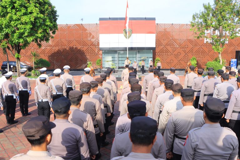 Pupuk Cinta Tanah Air, Polres Ngawi Laksanakan Upacara Kesadaran Nasional