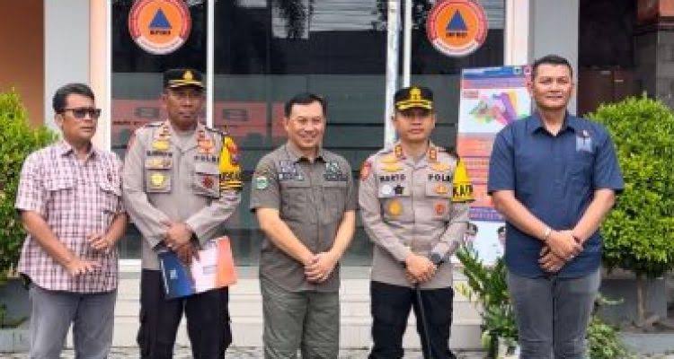 Polres Bondowoso Perkuat Sinergitas Bersama BPBD Antisipasi Potensi Bencana Alam Di Musim Penghujan