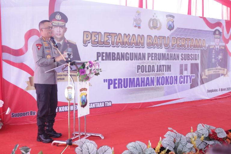 Kapolda Jatim Laksanakan Groundbreaking Perumahan Bersubsidi untuk Anggota Polri