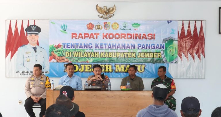 Polres Jember Gelorakan Swasembada Pangan Ajak Warga Tingkatkan Produksi Pertanian