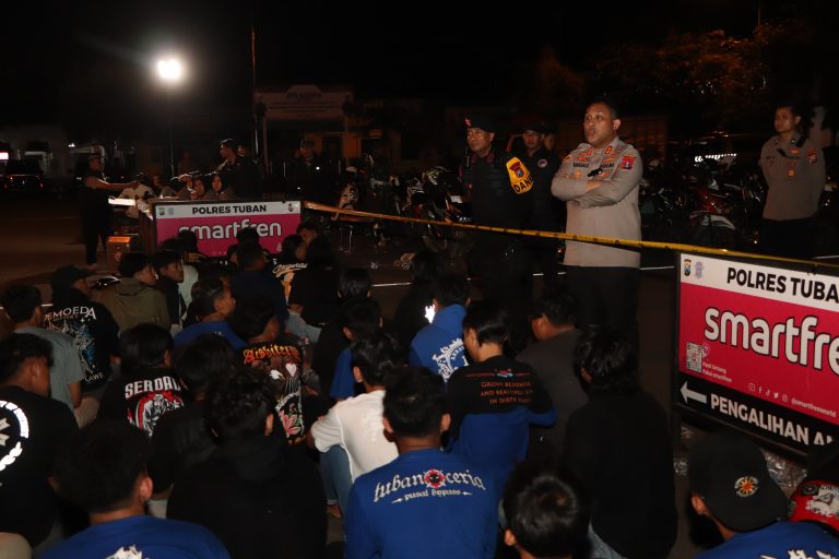 Polres Tuban Amankan 294 Orang dan 170 Kendaraan Roda Dua Yang Nekat Konvoi Saat Suran Agung
