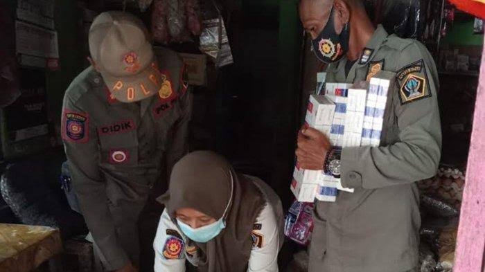 Operasi Gabungan Satpol PP dan Bea Cukai Blitar Sita 17.816 Batang Rokok