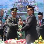 Kapolres Nganjuk Hadiri Upacara HUT TNI ke-80, Wujudkan Sinergi Forkopimda Lewat Kejutan Spesial