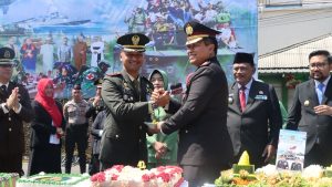 Kapolres Nganjuk Hadiri Upacara HUT TNI ke-80, Wujudkan Sinergi Forkopimda Lewat Kejutan Spesial