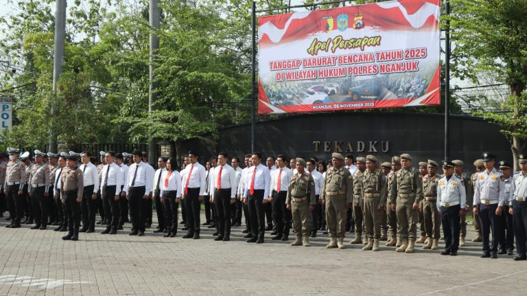 Polres Nganjuk Mantapkan Sinergi Lintas Instansi Guna Kesiapan Hadapi Bencana Alam