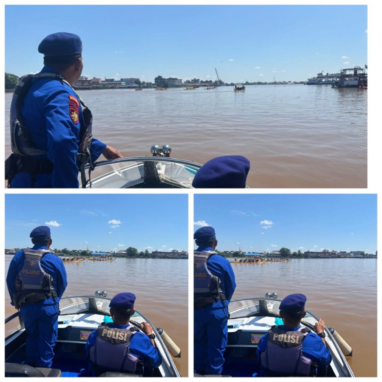 Kanit 1 Patroli Airud Polda Kalbar AKP Luthfi SH.,MH.,Pimpin Langsung Pengamanan Air di Ajang Dragon Boat Kapuas 2025