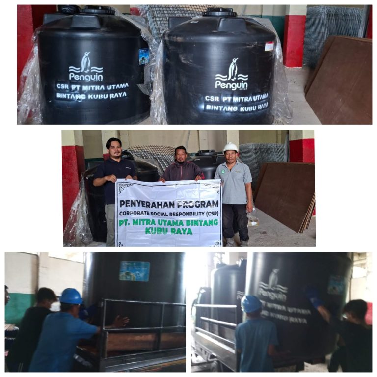 PT MUB-K Serahkan Bantuan CSR Penampungan Air Bersih untuk Desa Kuala Mandor A, Respons Atas Keluhan Debu Warga!!